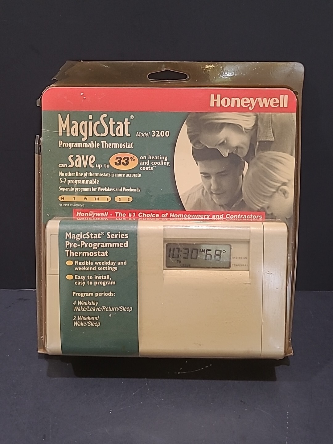 Honeywell MagicStat 32 CT3200 52 Programmable Thermostat New eBay