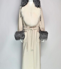 Silver fox fur cuffs, fur bracelet
