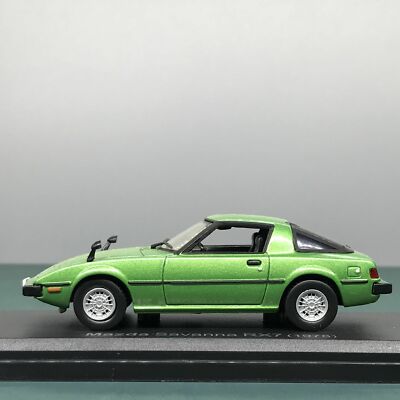 Mini Car Mazda Savanna RX7 1978 Green 1/43 Scale Box Display