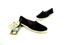 Reef Women's Sun Drift Slip Ons Flat Shoes Black Cushion Arch Sz 5