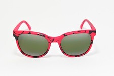 ELECTRIC BENGAL TWIN FIN SUNGLASSES RED BLACK PRINT / GREY ONE SIZE NEW W/ POUCH