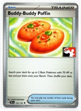 Play! Pokemon Prize Pack 6 Temporal Forces 144/162 Buddy-Buddy Poffin