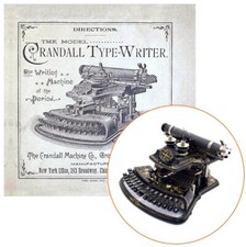 Crandall New Model Typewriter Instruction Manual User Repro Antique Guide Vtg thumbnail