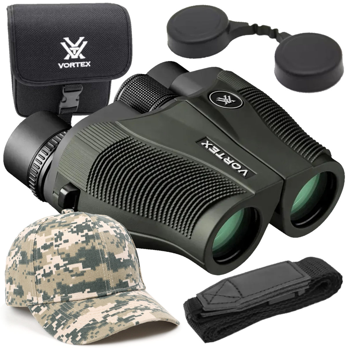 Vortex Optics Vanquish 10x26 Reverse Porro Prism Binocular with CD