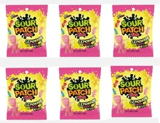 6 X SOUR PATCH KIDS Lemonade Fest Soft & Chewy Candy, 3.61 oz Bag