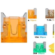 120/240Pcs 5A-30A Assortment Low Profile Micro Mini Blade Fuse Set Kit Car Truck