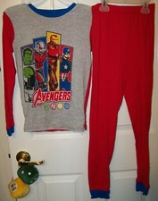 Avengers Hulk Ant Man Iron Man America 2 Piece Pajama PJ Set Boys Size 4 NWT