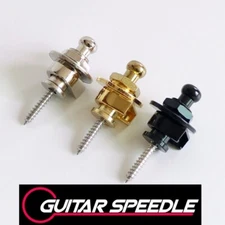 Guitar Bass Strap lock Schaller Style Straplock Black Chrome Gold Single Or pair