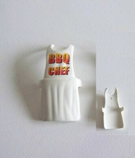 PLAYMOBIL (0152) Tablier Blanc pour Chef Barbecue BBQ Chef