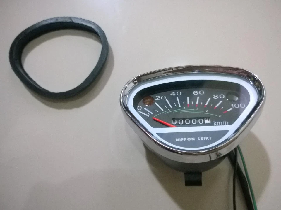 Medidor de velocímetro Honda CS90 S90 CL90 ST70 CF50 CL70 SL90 SS50E C320 TT50 km/h - Imagem 2 de 4