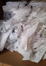 WHITE SHEETING RAGS RECLAIMED 50 LBS