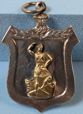 Scottish Highland Dance Medals Sterling Silver Pendant 1950s
