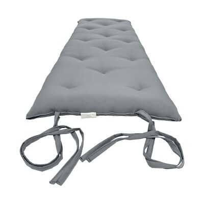 Full Japanese Floor Rolling Mattress, Cotton Shiki Futon 3 x 54 x 80 Gray