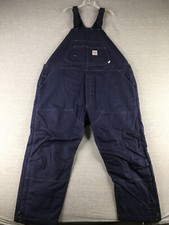 Carhartt Bib 52x30 Flame Resistant Quick Duck Overall Quilt Lined 102691-410