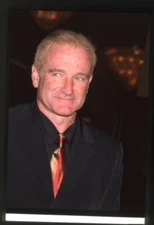 Robin Williams Iconic Comic Star Candid 1990s Event Original 35mm Transparency 