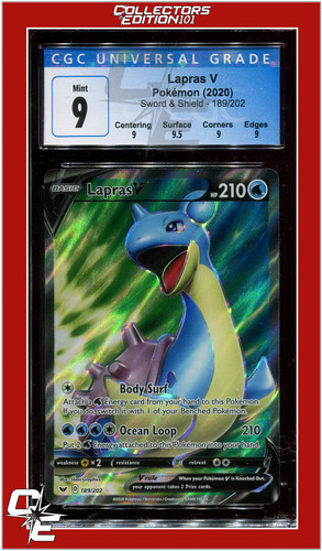 Lapras V graded CGC 9 for sale on eBay
