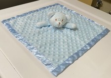 Pro Goleem Lovey Teddy Bear Baby Security Blanket Back Soft Blue Unisex 16  x16  