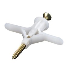 Poly Toggle Plasterboard Cavity Hollow Dry Lining Wall Fixings Plugs & Screws