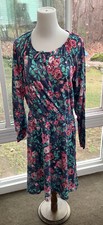 NWT LuLaRoe Medium JODY PEASANT WRAP TOP DRESS - As pictured