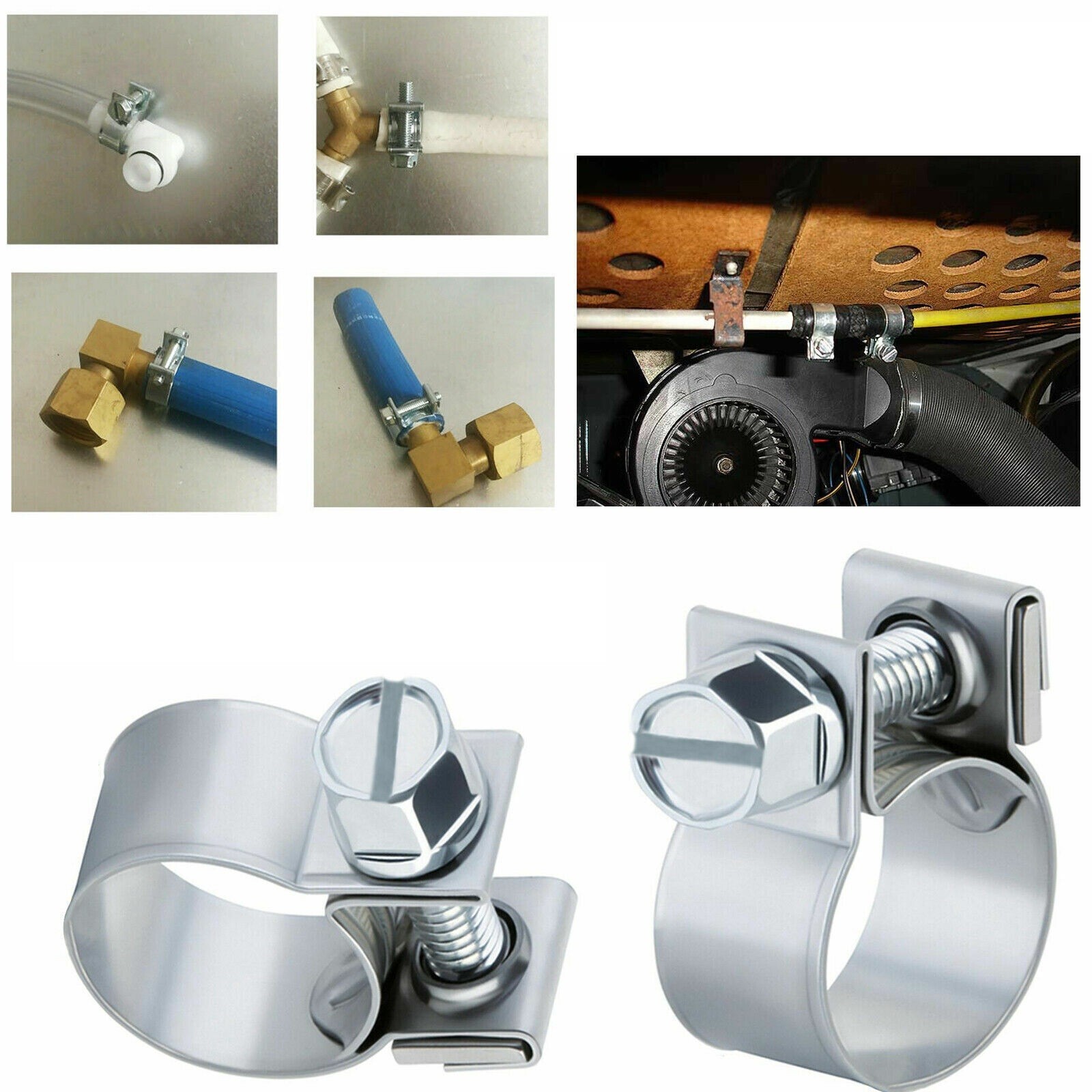 Jubilee Ring Stainless Steel Hose Clips Pipe Clamps Fully Stainless