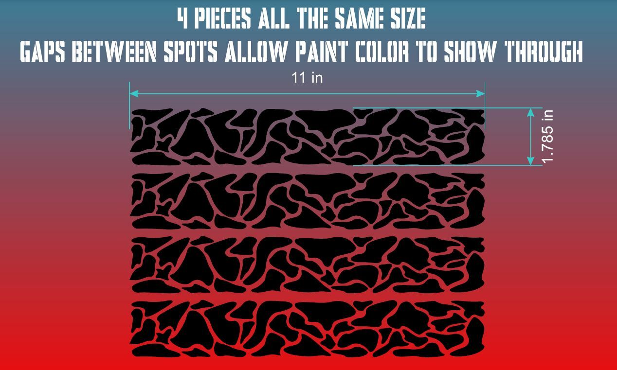 Camo Bike Frame Decals Stickers. No Background. 30 Colors. U