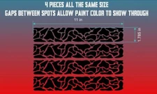 Camo Bike Frame Decals Stickers. No Background. 30 Colors. USA Seller!