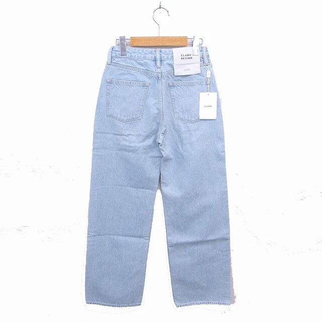 Kurane Clane Tagged Denim Jeans Straight Zip Fly Wash Processing 24 Green Blue /