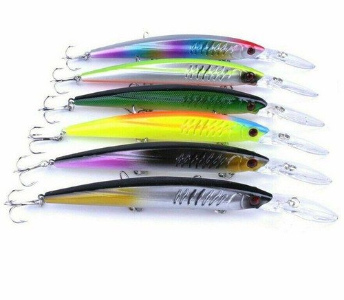 Wobbler Zander Barsch Köder Kunstköder Hecht Raubfisch Forelle 6 er Set