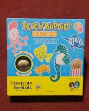   NEW Beach Buddies Shell Craft Kit Creativity 4 Kids Set Summer Sea Ocean