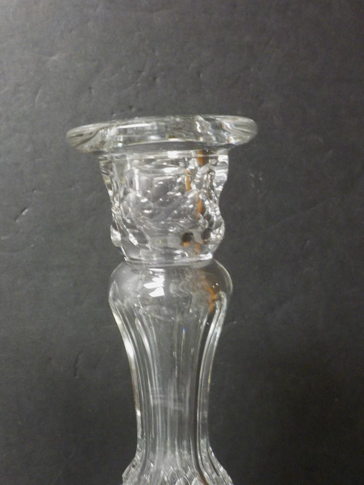 Pair American Brilliant Period Cut Glass 10.25" Candlesticks, c. 1900 - Image 3 of 4