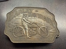 Harley Davidson motorcycle vintage belt buckle early style