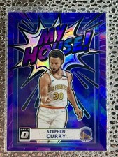 Stephen Curry My House Purple Prizm #5 2020-21 Donruss Optic Warriors