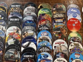 Mixed Lot of 215 Loose Untested Video Game Discs, Scratched Untested AS IS Lot