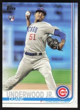 2019 Topps Duane Underwood Jr. RC #315 Chicago Cubs