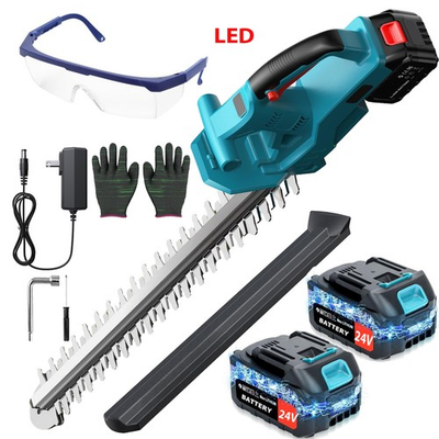 #ad 20″ Cordless Hedge Trimmer Electric Hedge Trimmer With 2* 24V Battery Charger $47.99