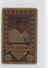 1983 Perma-Graphics/Topps Credit Cards All-Stars Gold Dave Winfield HOF