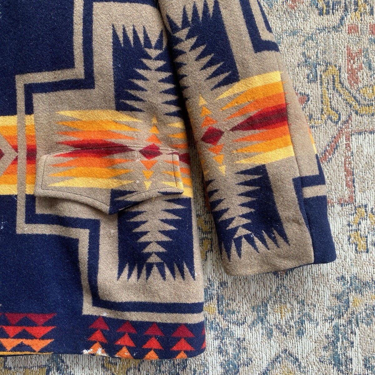Vintage 70s Pendleton Aztec Jacket Size 44 Large