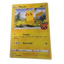 Pokémon TCG Pikachu 049/203 Spada e Scudo 60 HP Base 2021 Carta Zucca 