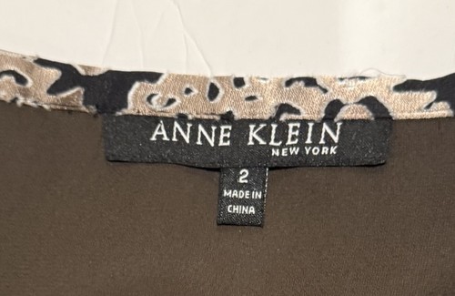 Vintage Anne Klein Y2K Silk Ethereal Woodsy Burnout Skirt Tattered Mori Kei Sz 2 - Picture 16 of 17