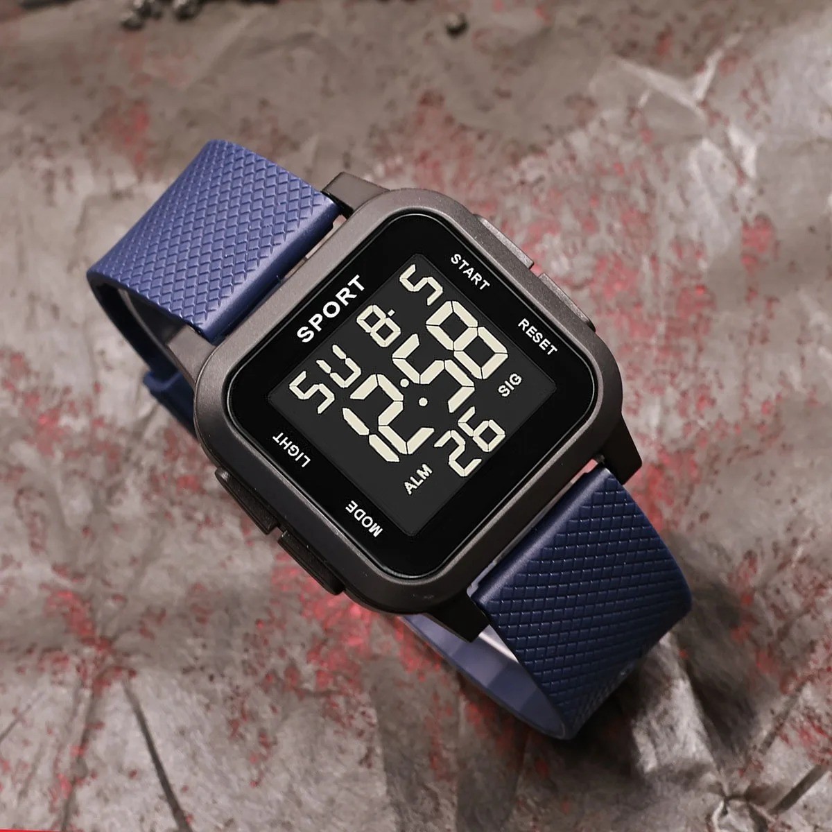 Waterproof Digital Sports Watch Men Military Tactical LED Backlight Wristwatch