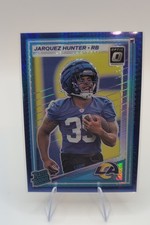 2025 Panini Donruss Optic - Rated Rookie Jarquez Hunter #292 Blue Hyper Prizm...