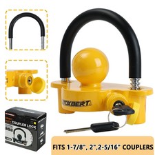 Heavy Duty Trailer Tongue Lock Hitch Coupler Tow Ball Lock Adjustable 1-78 2