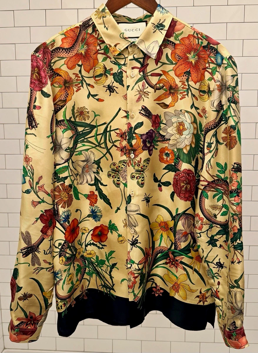 Gucci Floral Casual Button-Down Shirts for Men for sale | eBay