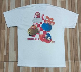Vintage Sonic the Hedgehog 3 1990s Promo McDonald Mamono Meal Game Rare Shirt