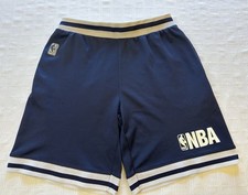 NBA Basketball Shorts Mesh Pull On drawstring Navy Blue White 14 16 Boys