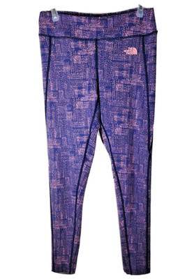 The North Face Women's Leggings M Purple Pink 7/8 Length MidRise Yoga Athleisure