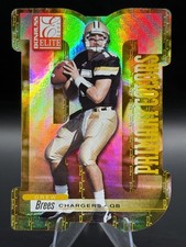 2001 Donruss Elite - Drew Brees Rookie Card Die Cut #/75 Saints HOF #PC-8 RC. rookie card picture