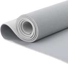 Ligth Gray Mesh Headliner Fabric 54" L  60" W with Foam Backing, Auto Interior
