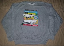 VTG 2005 CORVETTE CLUB FLORIDA SWEATSHIRT XL CHAPTER WINTER MEET CHEVROLET Y2K