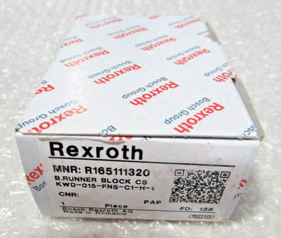 Bosch Rexroth R165111320 Ball Runner Block Carbon Steel *US SELLER*